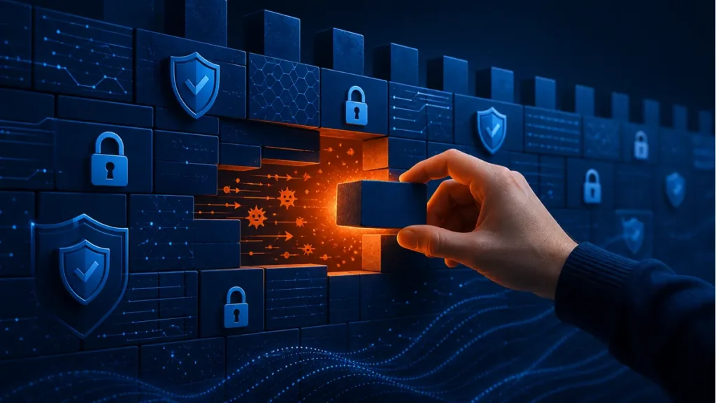Una acción humana abre una brecha entre varias capas de seguridad digital