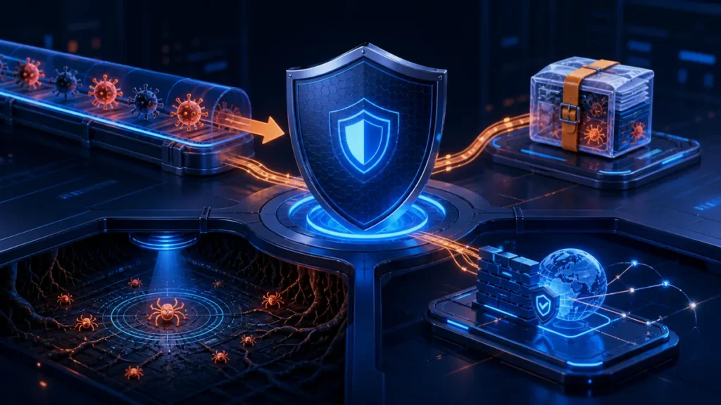 Escudo antivirus que mejora el análisis de rootkits, archivos empaquetados, muestras y tráfico de red