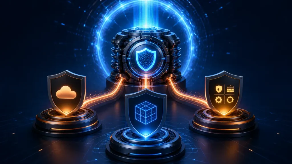 Motor antivirus central que distribuye protección a tres ediciones diferentes mediante un portal de actualización