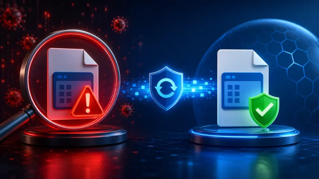 Archivo legítimo marcado por error como amenaza y restaurado tras una actualización antivirus corregida