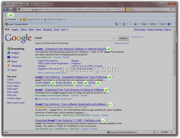 avast 6 webrep