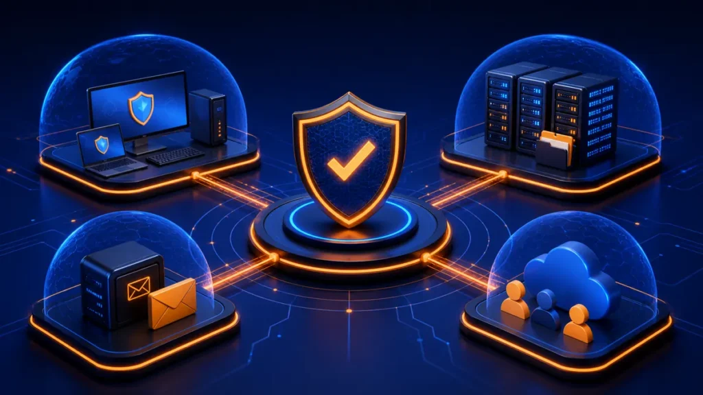 Cuatro soluciones de seguridad para equipos y servidores empresariales