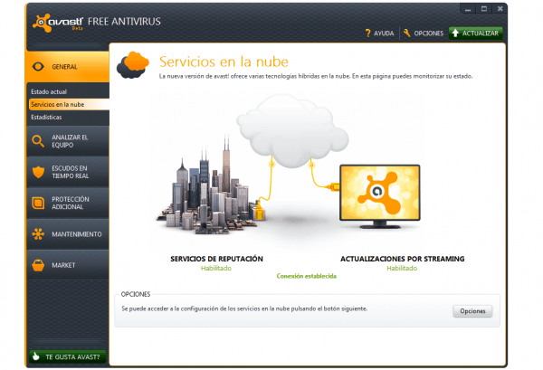 servicios en la nube de avast