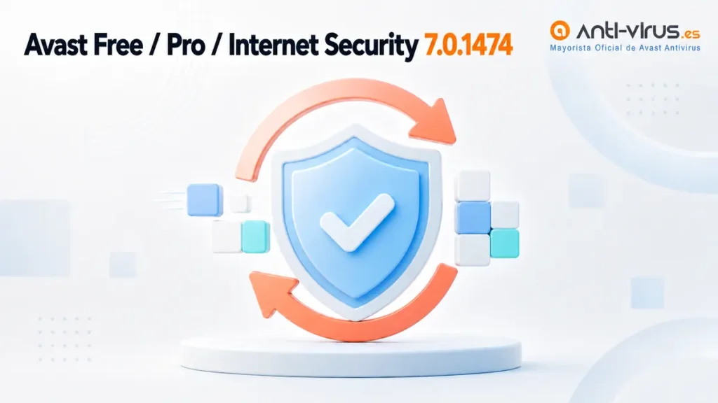 Actualización de Avast Free, Pro e Internet Security a la versión 7.0.1474