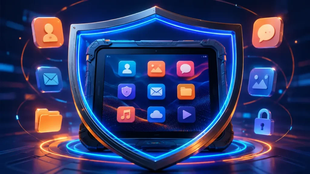 Tableta Android protegida frente a malware, robos y pérdida de datos