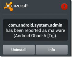 Android Obad Avast