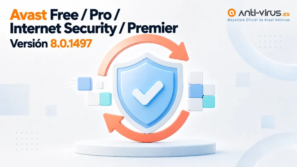 Actualización Avast Free, Pro, Internet Security y Premier versión 8.0.1497