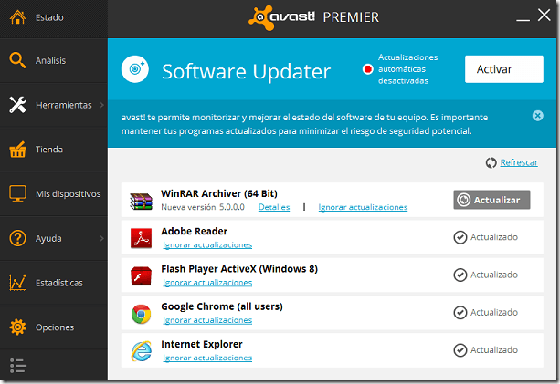 Avast Software Updater