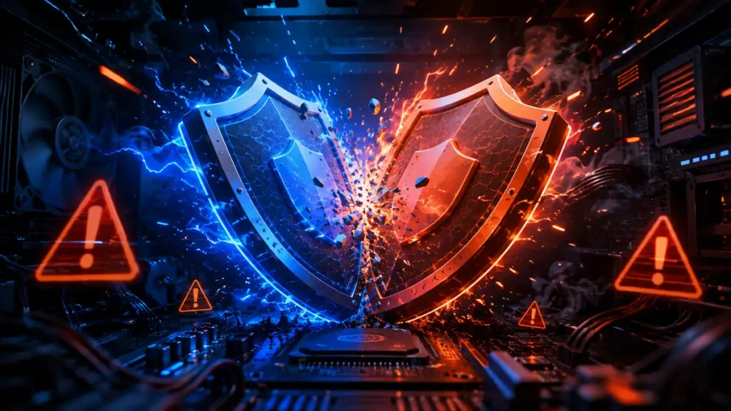 Conflicto causado por dos antivirus instalados en el mismo ordenador