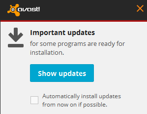 Avast Software Updater