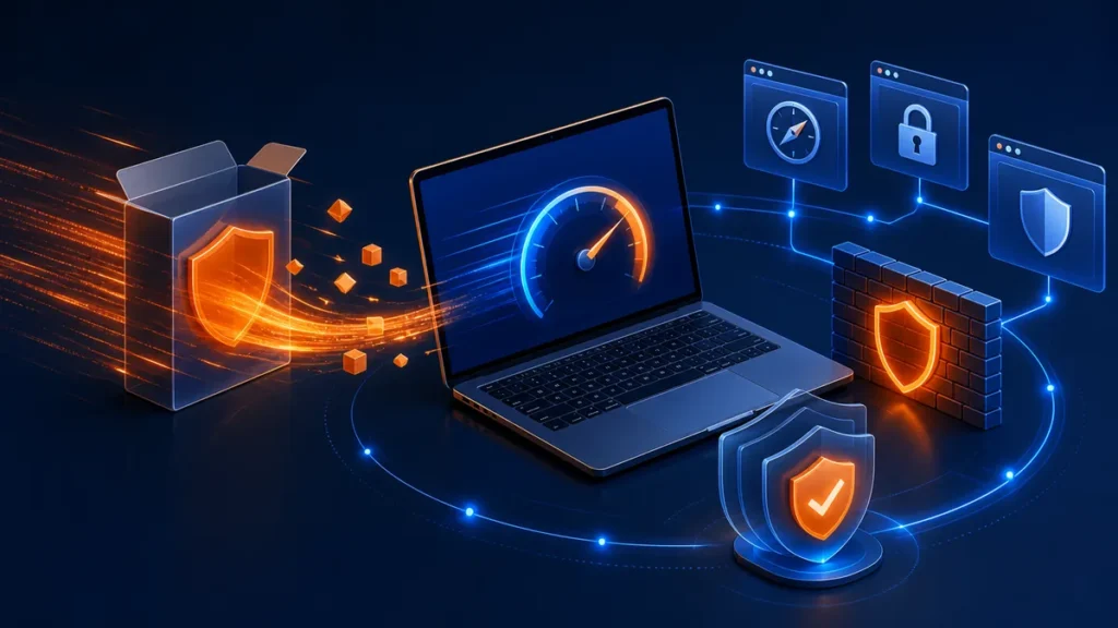 Portátil con capas de protección tras actualizar Avast a la versión 6.0.1091