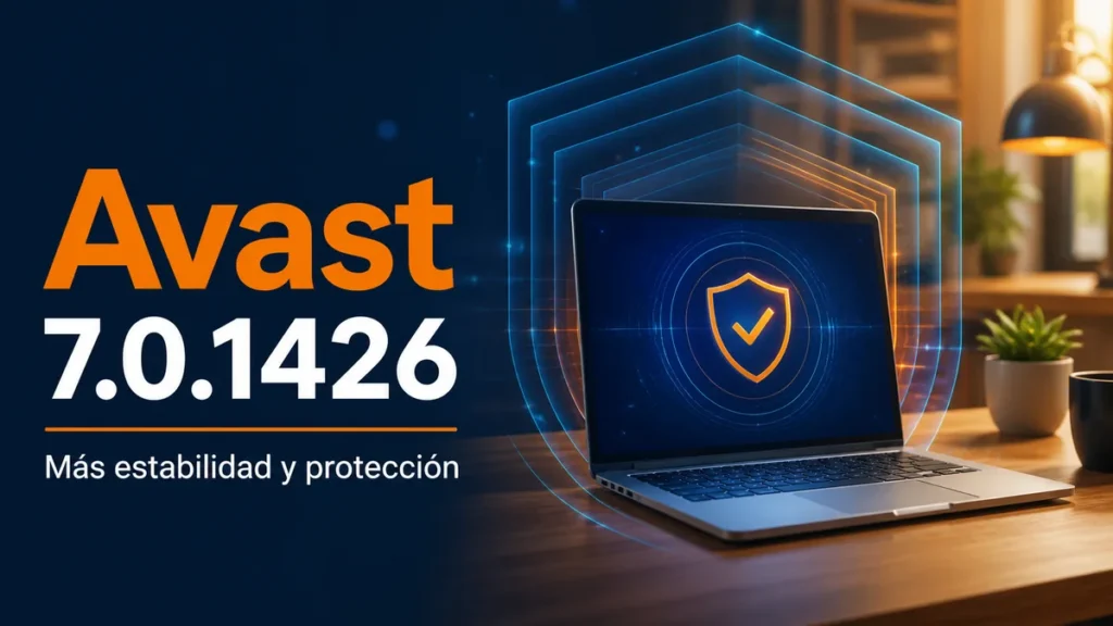 Portátil protegido por varias capas de seguridad de Avast 7.0.1426