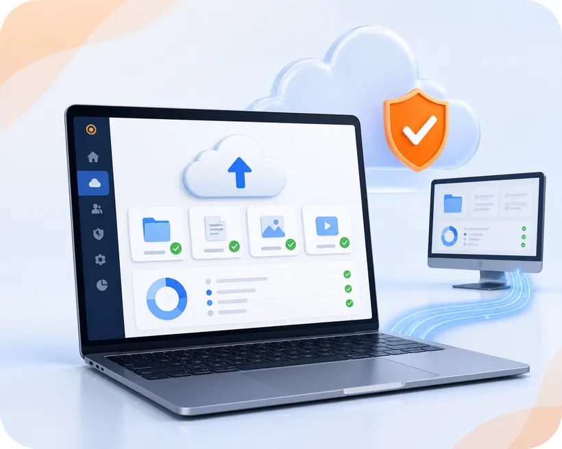 Avast Business Cloud Backup para proteger y recuperar datos empresariales desde Business Hub