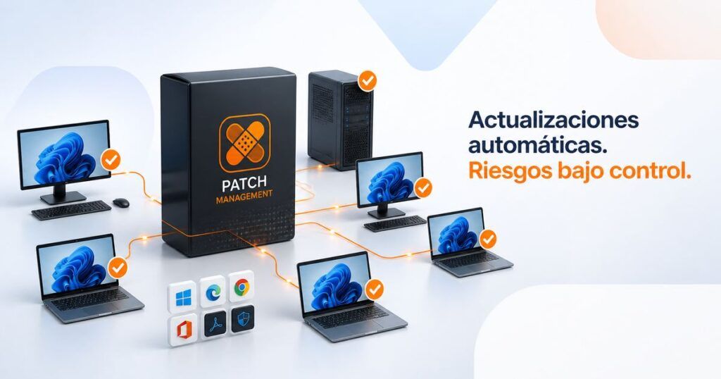 Avast Business Patch Management actualizando equipos Windows y aplicaciones automáticamente