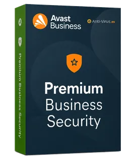 Caja de la solución empresarial que añade VPN cifrada, control de dispositivos USB y filtrado de contenidos web