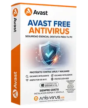 Caja de antivirus gratuito con escaneo inteligente, protección web y análisis de redes Wi-Fi domésticas
