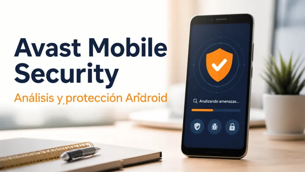 Teléfono Android protegido por Avast Mobile Security durante un análisis de amenazas
