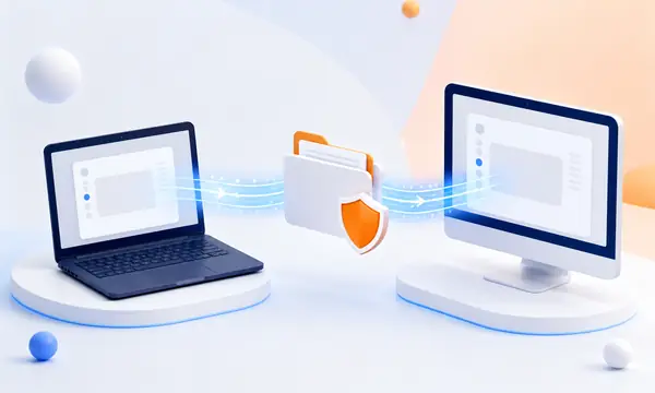 Transferencia segura de archivos entre equipos durante una sesión de Avast Business Remote Control