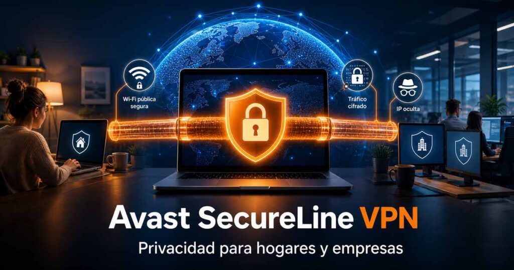 Avast SecureLine VPN protege la conexión de hogares y empresas con un túnel cifrado
