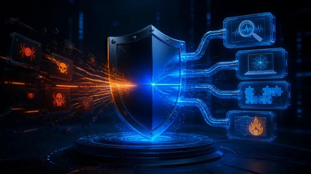 Escudo antivirus recibiendo mejoras de comportamiento, rootkits, compatibilidad y cortafuegos