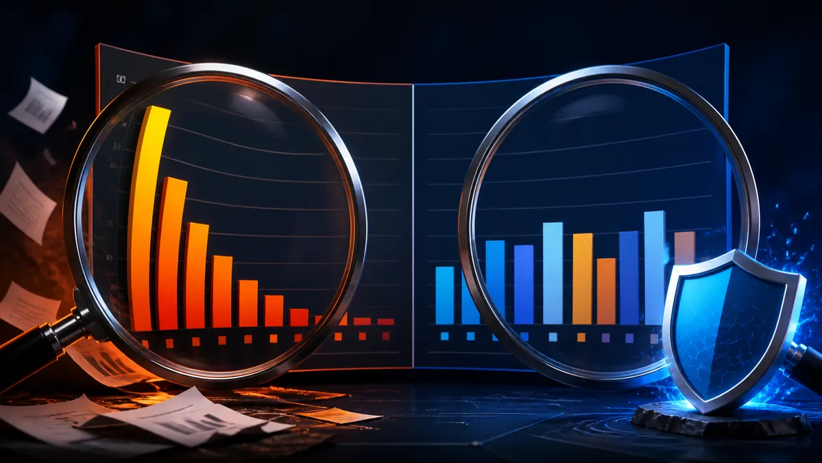 Dos lecturas diferentes de una misma gráfica de resultados antivirus