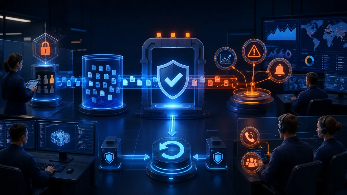 Laboratorio antivirus reforzando pruebas, permisos de publicación, alertas y retirada rápida de actualizaciones