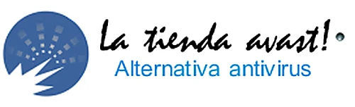 Emblema circular azul con destellos digitales utilizado durante la primera etapa comercial del distribuidor