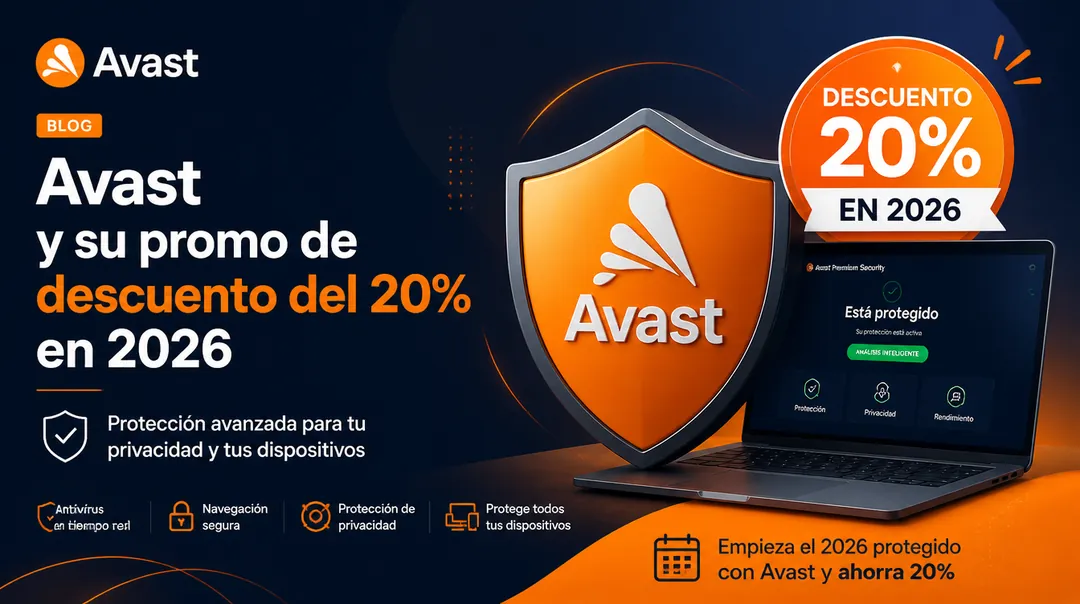 Escudo de protección y consola empresarial que ilustran la promoción Avast Business para nuevos clientes