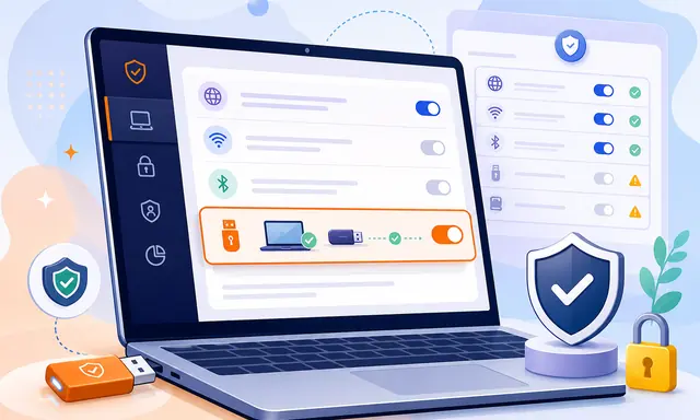 Configuración específica de acceso USB aplicada a un equipo con necesidades diferentes
